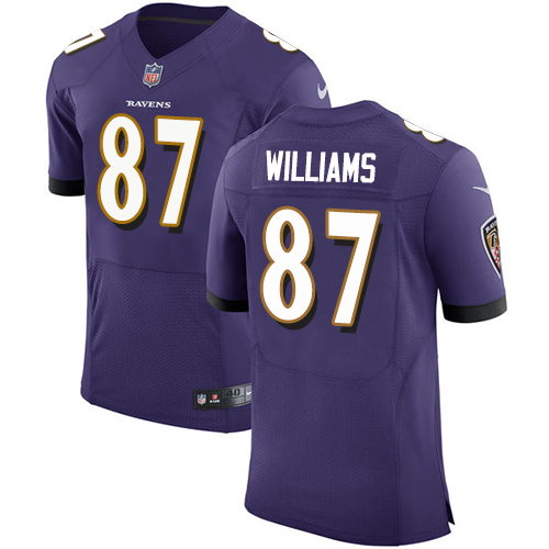 Nike Ravens #87 Maxx Williams Purple Team Color Men's Stitched NFL Vapor Untouchable Elite Jersey